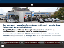 Tablet Screenshot of garage-willybrouns.be
